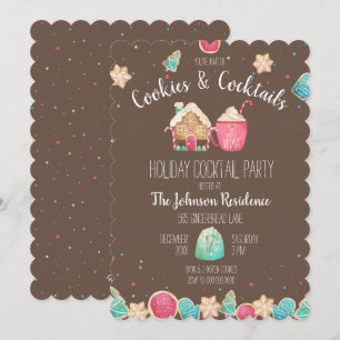 Fun Cookies & Cocktails Kerstkoekjeswisselaar Kaart