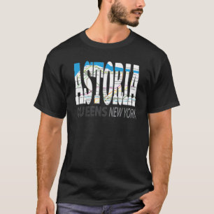Fun Cool Astoria Queens New York met metrokaart T-shirt