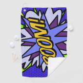 Fun Cool BOOM Comic Book Superheld Golfhanddoek (Insitu)