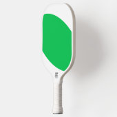 Fun Cool Bright Lime Green White Vibrant Curves Pickleball Paddle (Links)