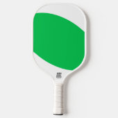 Fun Cool Bright Lime Green White Vibrant Curves Pickleball Paddle (Achterkant)