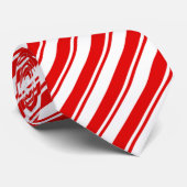 Fun Cool Candy Cane Red White Novelty Kerstmis Stropdas (Opgerold)