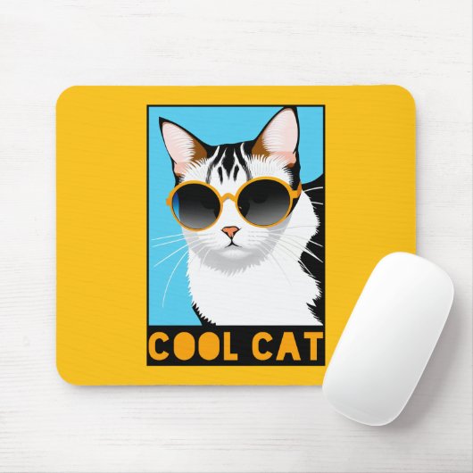 Fun Cool Cat Muismat (Met muis)