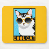 Fun Cool Cat Muismat (Voorkant)