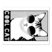 Fun Cool Cat Rubberstempel (Afrduk)