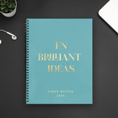 Fun Cool Chic Custom Name Brilliant Ideas Planner Notitieboek