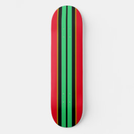 Fun Cool Colorful Mint Green Red Racing Stripes Persoonlijk Skateboard