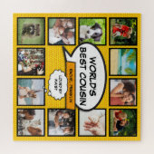 Fun Cool Cousin Modern Comic Book Photo Collage Legpuzzel (Horizontaal)