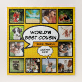 Fun Cool Cousin Modern Comic Book Photo Collage Legpuzzel (Verticaal)