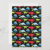 Fun Cool Dinosaur Birthday Party Kaart (Achterkant)