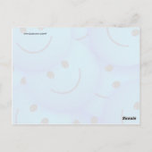 Fun Cool Happy Blue Facks Briefkaart (Achterkant)