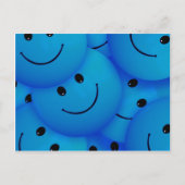 Fun Cool Happy Blue Facks Briefkaart (Voorkant)