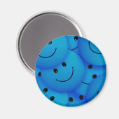 Fun Cool Happy Blue Facks Magneet (Voorkant / Achterkant)