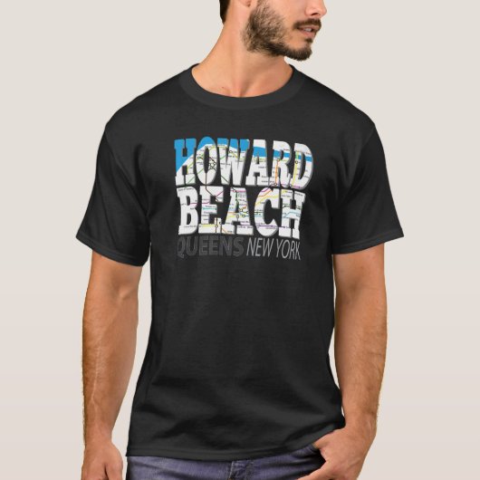 Fun Cool Howard Beach Queens New York met metro T-shirt (Voorkant)