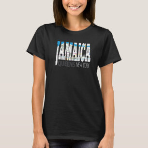 Fun Cool Jamaica Queens New York met metrokaart T-shirt