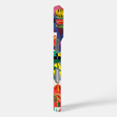 Fun Cool Kleurrijke Cartoon Doodle Gepersonaliseer Case-Mate iPhone Case (Achterkant / Rechts)