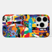 Fun Cool Kleurrijke Cartoon Doodle Gepersonaliseer Case-Mate iPhone Case (Achterkant (horizontaal))