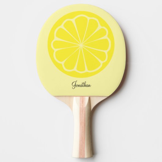 Fun Cool Lemon Yellow Tafeltennisbatje (Voorkant)