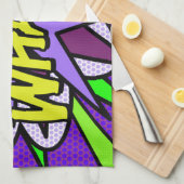 Fun Cool Modern WHAM Comic Book Theedoek (Quarter Fold)