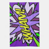 Fun Cool Modern WHAM Comic Book Theedoek (Verticaal)