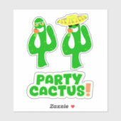 Fun Cool Party Cactus Set Stickers (Vel)