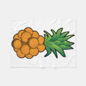 Fun Cool Sketll Ananas Design - Grafische kunst - Fleece Deken (Voorkant (Horizontaal))