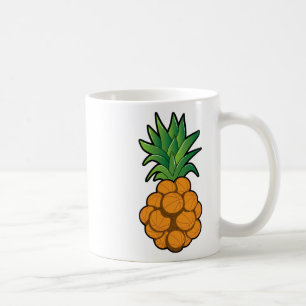 Fun Cool Sketll Ananas Design - Grafische kunst - Koffiemok