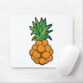 Fun Cool Sketll Ananas Design - Grafische kunst -  Muismat (Met muis)