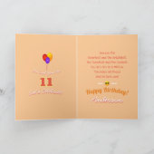 Fun Coolest Kind Birthday Sun Emojis and Balloons Kaart (Binnen)