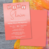 Fun Coral Ombre BABY blokkeert Genderneutraal Kaart