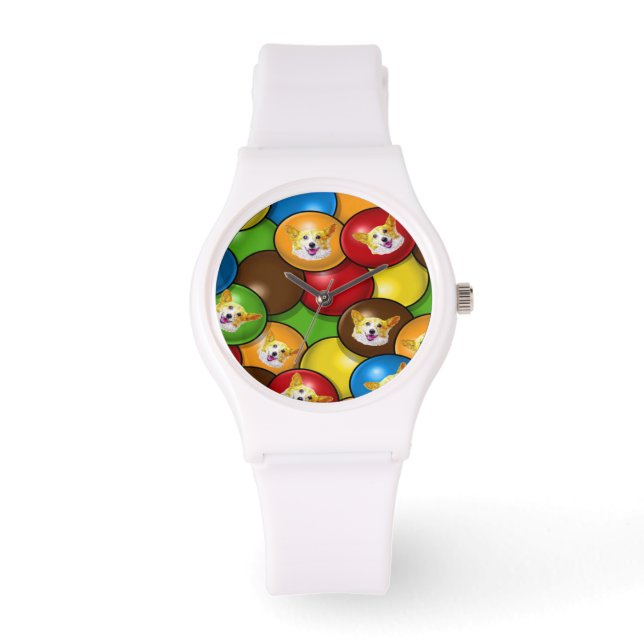Fun Corgi Snoep Horloge (Voorkant)