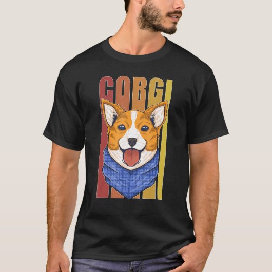 Fun Corgi T-shirt (Voorkant)