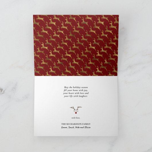 Fun Corgi Wishing Merry and Safe Kerstmis Feestdagen Kaart (Binnen)