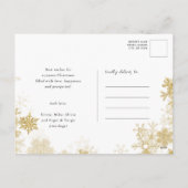 Fun Corgi Wishing Merry and Safe Kerstmis Simple Feestdagenkaart (Achterkant)