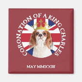 Fun CORONATION OF A King Charles Spaniel Magneet (Voorkant)