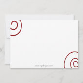 Fun Corporate Party Invitation Kaart (Achterkant)