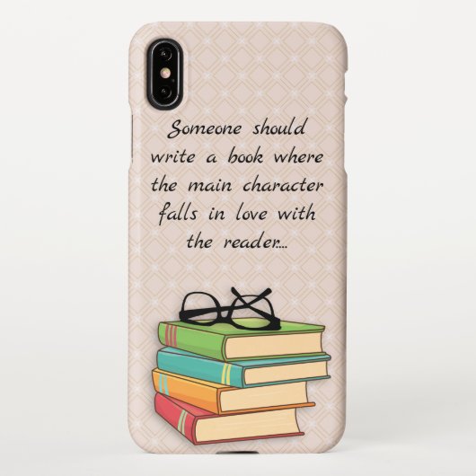 Fun Cottcore Reading Books Geek Love iPhone Hoesje (Achterkant)