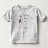 Fun Counting Sheep tot ik slaap Quote Kinder Shirts (Voorkant)