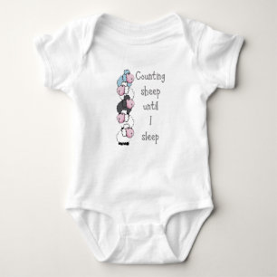 Fun Counting Sheep tot ik slaap Quote Romper