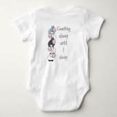 Fun Counting Sheep tot ik slaap Quote Romper (Achterkant)