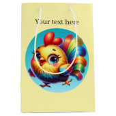 Fun Country kippenliefhebbers Medium Cadeauzakje (Voorkant)