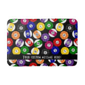 Fun Country Style Checkered Billiards Pattern Badmat (Voorkant)