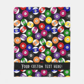 Fun Country Style Checkered Billiards Pattern Fleece Deken (Voorkant)