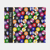 Fun Country Style Checkered Billiards Pattern Fleece Deken (Voorkant (Horizontaal))