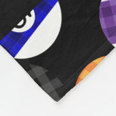 Fun Country Style Checkered Billiards Pattern Fleece Deken (Hoek)