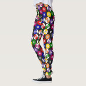 Fun Country Style Checkered Billiards Pattern Leggings (Links)