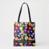 Fun Country Style Checkered Billiards Pattern Tote Bag (Voorkant)