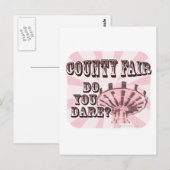 Fun County Fair Slogan Briefkaart (Voorkant / Achterkant)