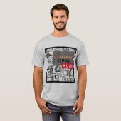 Fun Couples Binge Watchers Retro TV T-shirt (Voorkant volledig)