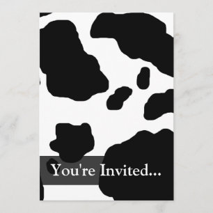 Fun Cow Print op maat gemaakt Kaart